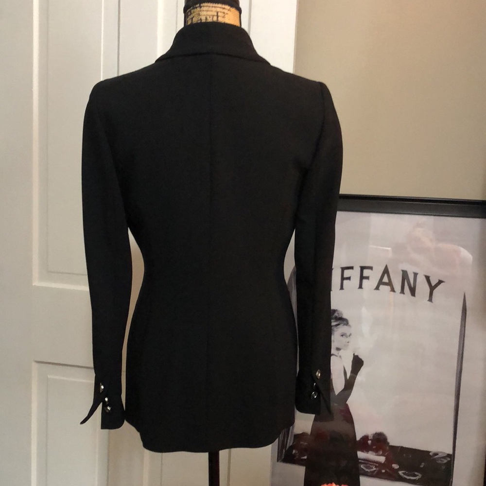 WORTH NEW YORK • Classic Black Blazer with Silver Button Detail - Picture 13 of 16